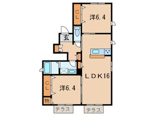 シャーメゾンＦの物件間取画像